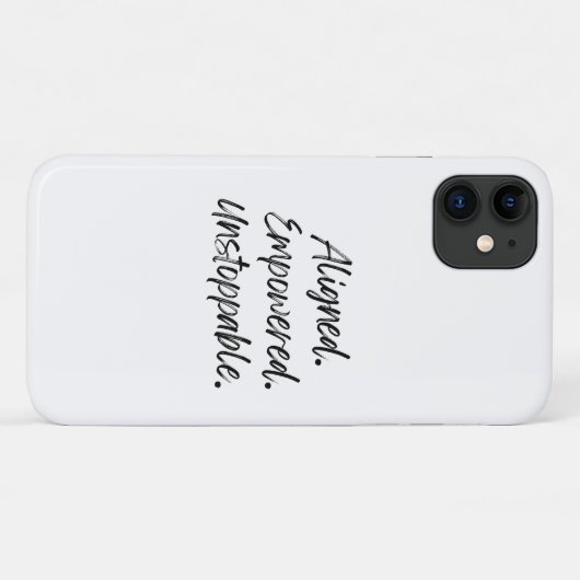 Aligned. Empowered. Unstoppable. Case-Mate iPhone Case (Achterkant (horizontaal))