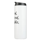 Aligned. Empowered. Unstoppable. Thermosbeker (Geroteerd rechts)