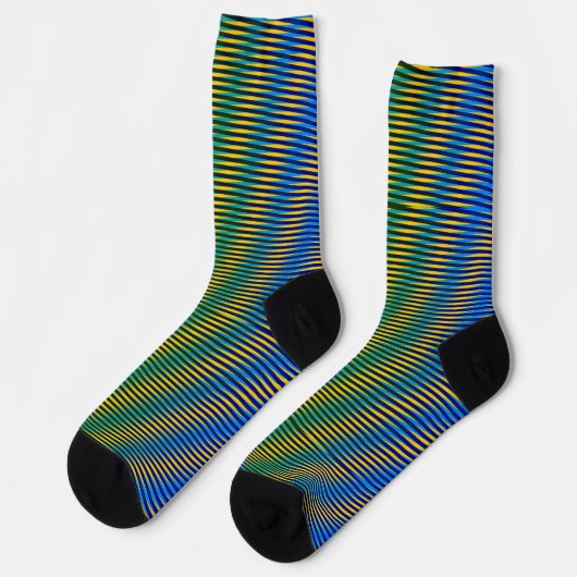 Aligned Energy | Abstract Patroon Crew Soks Sokken (Links)