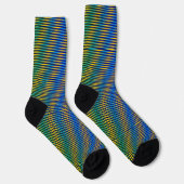 Aligned Energy | Abstract Patroon Crew Soks Sokken (Rechts)