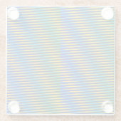 Aligned Energy | Abstracte Lijnen Glas Onderzetter (Achterkant)