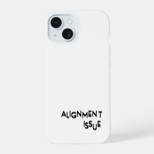 Alignment Issue Rugged Protection  iPhone 15 Case (Achterkant)