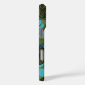 Ali'i Refuge Hawaiian Hibiscus Tiki Blauwgroen Case-Mate iPhone Case (Achterkant / Rechts)