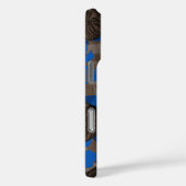 Ali'i Refuge Hawaiian Hibiscus Tiki Blue Case-Mate iPhone Case (Achterkant / Rechts)