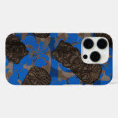 Ali'i Refuge Hawaiian Hibiscus Tiki Blue Case-Mate iPhone Case (Achterkant (horizontaal))