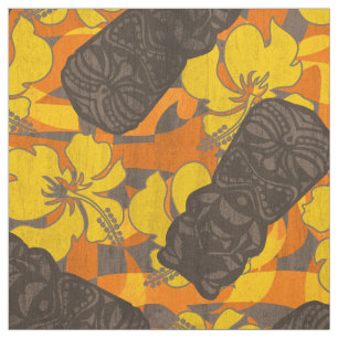 Ali'i Refuge Hawaiian Hibiscus Tiki Stof