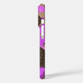 Ali'i Refuge Hawaiian Hibiscus Tiki Violet Case-Mate iPhone Case (Achterkant / Links)