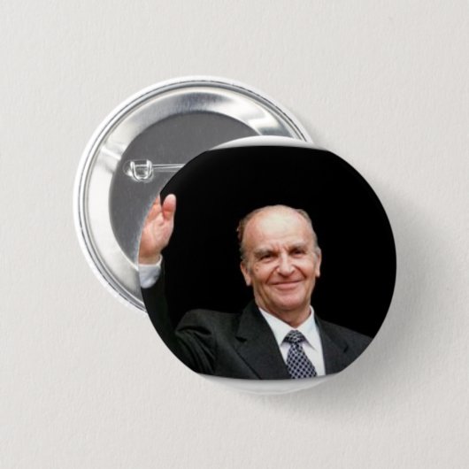 Alija Izetbegovic Ronde Button 5,7 Cm (Voorkant /achterkant)