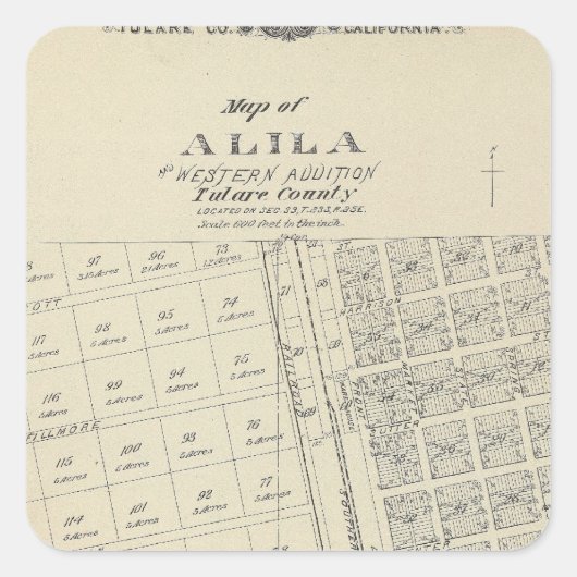 Alila Vierkante Sticker (Voorkant)