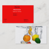 Alimentos Água Visitekaartje (Voorkant / Achterkant)