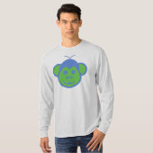 Alimon (Alien Monkey) T-shirt met lange mouwen (Voorkant volledig)