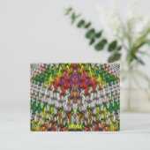 ALINA ~ CHRISTMAS 3D Fractal Design Pattern ~ Briefkaart (Staand voorkant)
