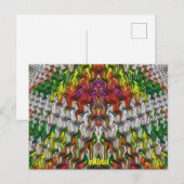 ALINA ~ CHRISTMAS 3D Fractal Design Pattern ~ Briefkaart (Voorkant / Achterkant)
