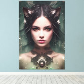 Alina de watervos 021 canvas afdruk (Insitu (Houten vloer))