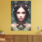 Alina de watervos 021 canvas afdruk (Insitu (Woonkamer))