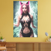 Alina de watervos 108 canvas afdruk (Insitu (Woonkamer))