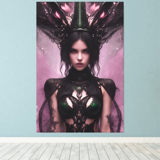 Alina de watervos 157 canvas afdruk (Insitu (Houten vloer))