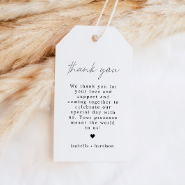 ALINA Elegante Minimalistische Moderne Dank je wel Cadeaulabel