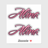 Alina faded pink Aufkleber Sticker Stickerset (Vel)