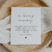 ALINA Minimalistische 'In Liefdevolle Herinnering' Poster