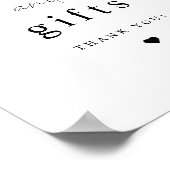 ALINA minimalistische legante Kaarten en cadeaubor Poster (Hoek)