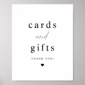 ALINA minimalistische legante Kaarten en cadeaubor Poster (Voorkant)