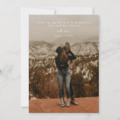 ALINA Moderne, eenvoudige rondfoto Feestdagenkaart (Achterkant)