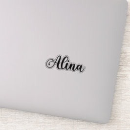 Alina Naam - Handgeschreven kalligrafie Sticker