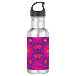ALINA ~ Roze Blauw Paarse Groen Waterfles