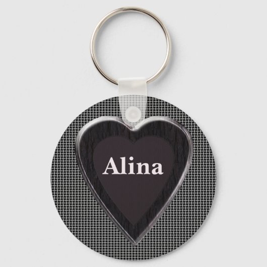 Alina Stole My Heart Keychain by 369 My Name (Voorkant)