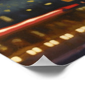 Aline loopt op een Poster van de 'sultry Miami nig (Hoek)