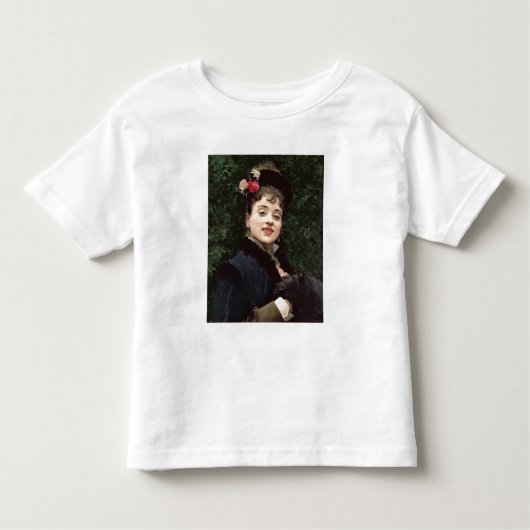 Aline Masson, het model van de kunstenaar (olie op Kinder Shirts (Voorkant)