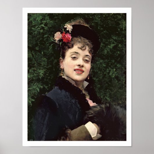 Aline Masson, het model van de kunstenaar (olie op Poster (Voorkant)