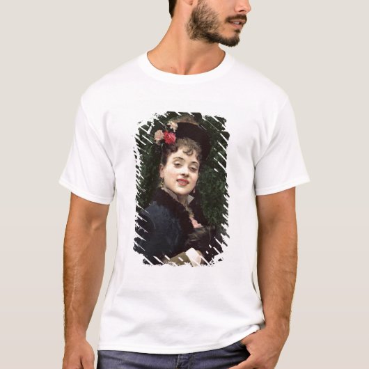 Aline Masson, het model van de kunstenaar (olie op T-shirt (Voorkant)