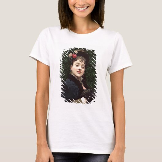 Aline Masson, het model van de kunstenaar (olie op T-shirt (Voorkant)