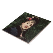 Aline Masson, het model van de kunstenaar (olie op Tegeltje (Zijkant)