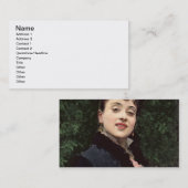 Aline Masson, het model van de kunstenaar (olie op Visitekaartje (Voorkant / Achterkant)