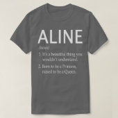Aline Naam Gift T-shirt (Design voorkant)
