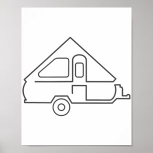 Aliner Travel Trailer A-lijst Camper Poster