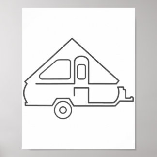 Aliner Travel Trailer A-lijst Camper Poster