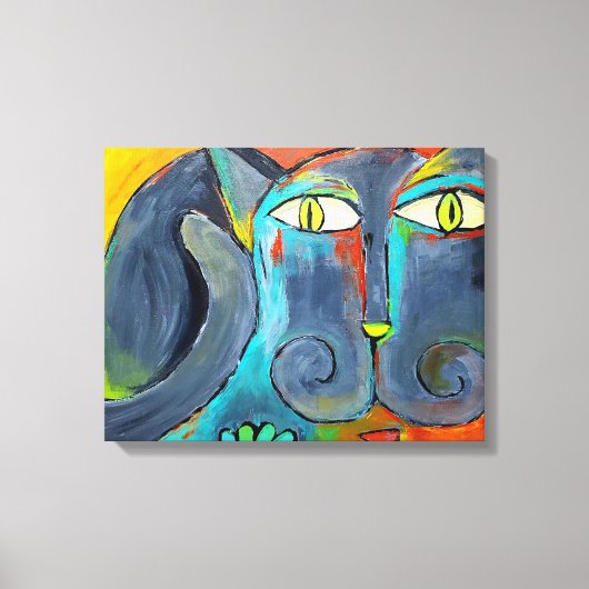 Ali's kat canvas afdruk (Voorkant)