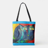 Ali's kat tote bag (Achterkant)