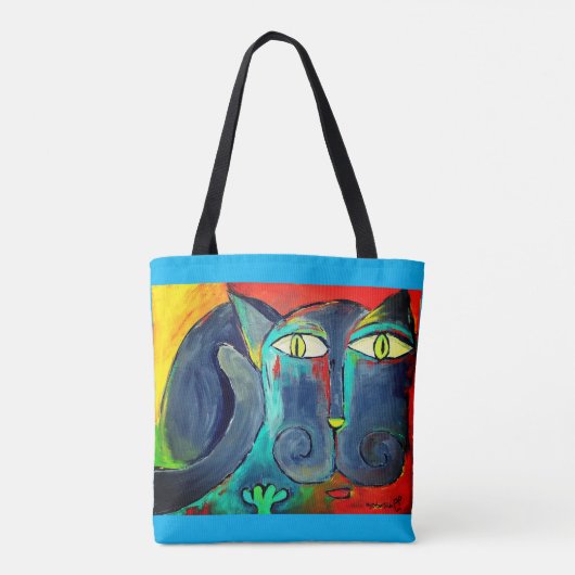 Ali's kat tote bag (Achterkant)