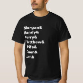 Ali's Nicknames T-Shirt (Voorkant)