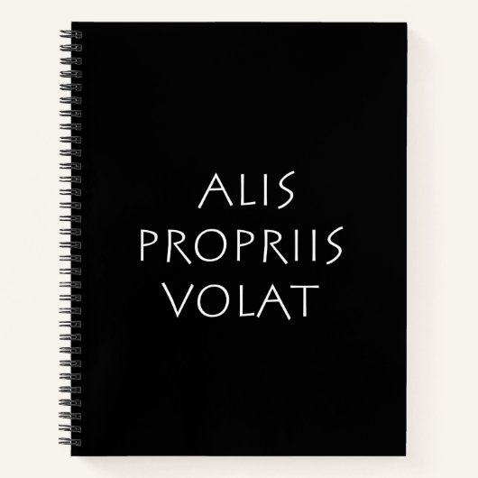 Alis Propriis Volat Notitieboek (Voorkant)