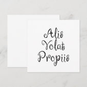 Alis Volat Propiis Kaart (Voorkant / Achterkant)