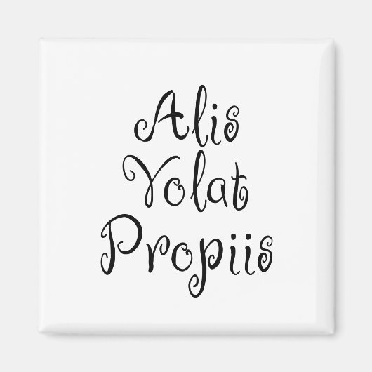 Alis Volat Propiis Magneet (Voorkant)