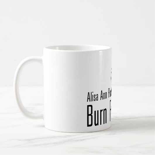 Alisa Ann Ruch Burn Foundation Gifts Koffiemok (Links)