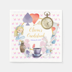 Alisa in Borden van Onederland Paper Servet