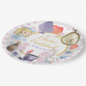 Alisa in Onederland Papieren Bordje (Gekanteld)